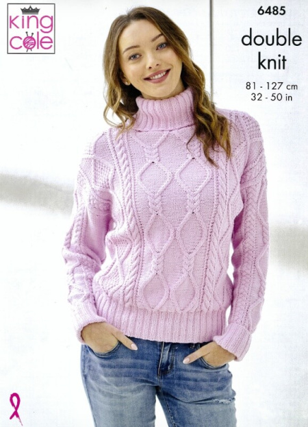 King Cole Sweater and Slip over Pattern 6485