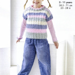 King Cole Sweater and Slipover Pattern 6521