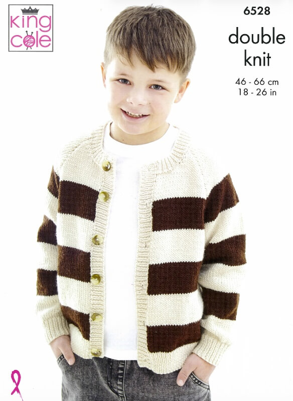 Image of King Cole Sweater and Cardigan Pattern 6528