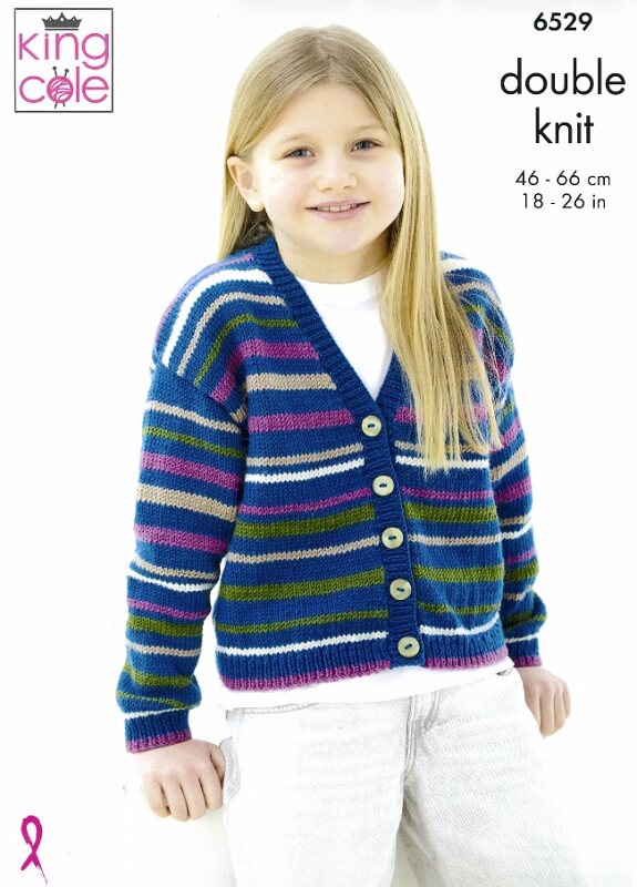 Image of King Cole Cardigans Pattern 6529