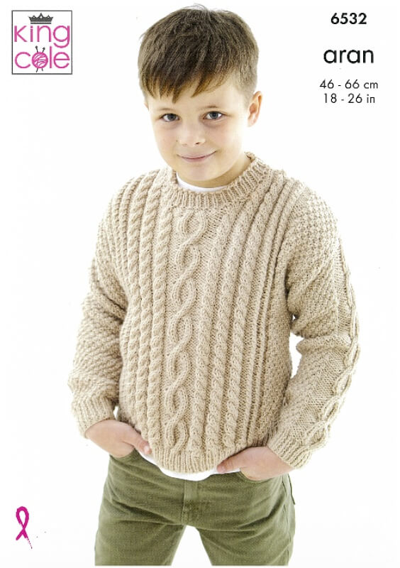 Image of King Cole Sweater and Cardigan Pattern 6532