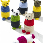King Cole Crochet Indoor Skittles Pattern 9117