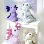 King Cole Crochet Axolotls Pattern 9197