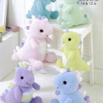 King Cole Cuddly Dinosaurs Pattern 9202