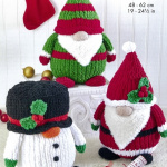 King Cole Christmas Gonks Pattern 9235