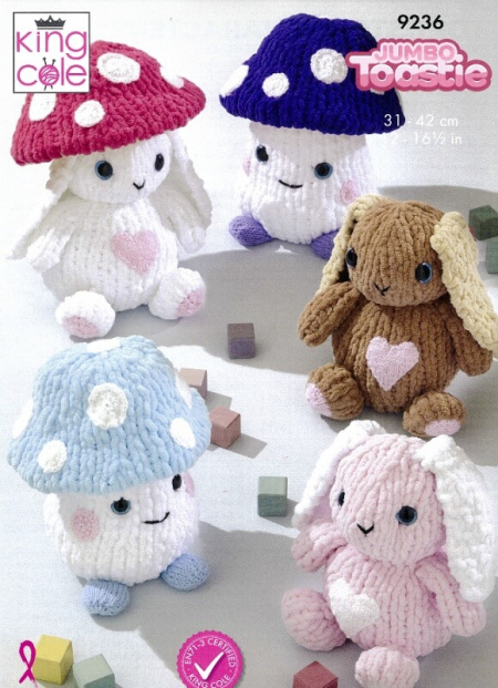 King Cole Toadstool Characters Pattern 9236