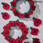 King Cole Crochet and Knitted Poppies Pattern P1111