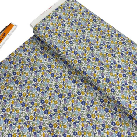 Liberty Palace Petals Blue Lasenby Cotton