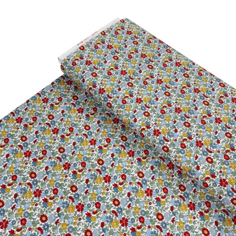 Image of Liberty Palace Petals Red Lasenby Cotton