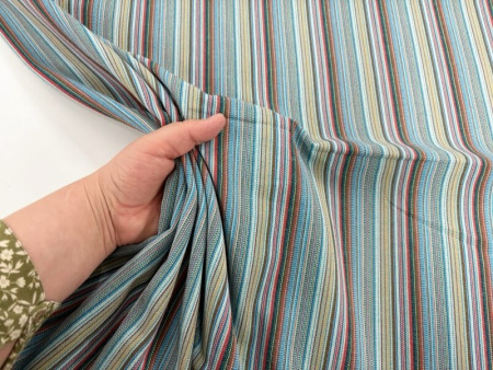 Teal Mexico Woven Stripe