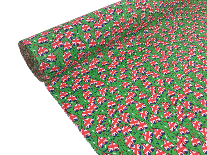 Image of Union Jack Balloons Polycotton