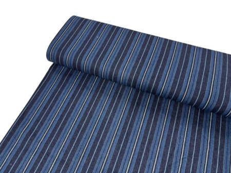 Navy Stripy Denim