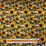 Big Sunflowers Cotton Jersey