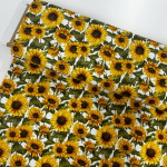 Big Sunflowers Cotton Jersey