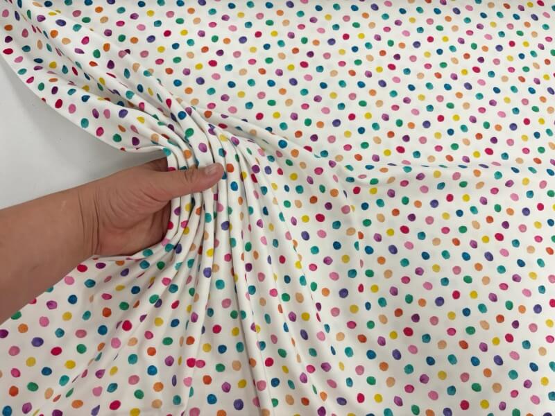 Image of Painted Dots Cotton Jersey