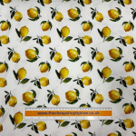 Lemons and Leaves Cotton Jersey