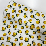 Lemons and Leaves Cotton Jersey