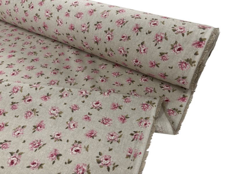 Image of Classic Roses Linen Look