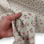 Classic Roses Linen Look