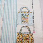 Dolce Vita Lemons Printed Canvas Reversible Bag Panel