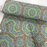 Turquoise Mandala Viscose Jersey