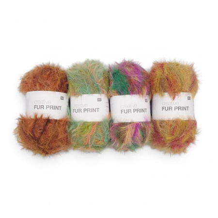 Rico Creative Fur Prints Aran 100g