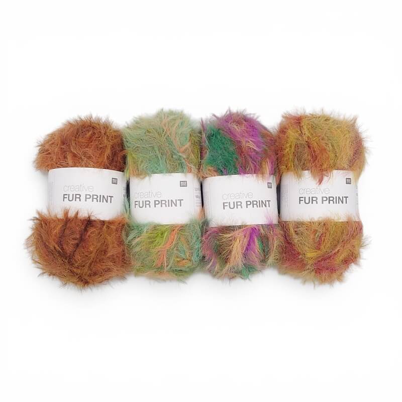 Image of Rico Creative Fur Prints Aran 100g