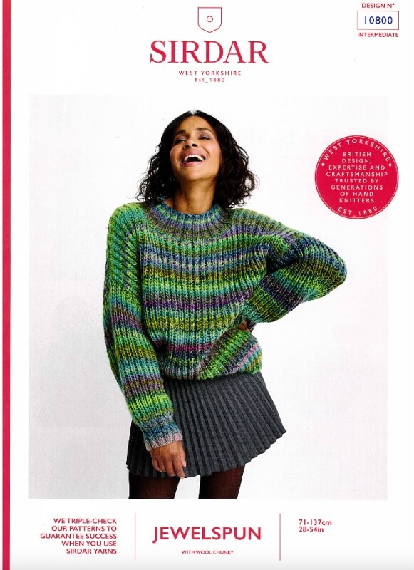 Image of Sirdar Sweater Pattern 10800