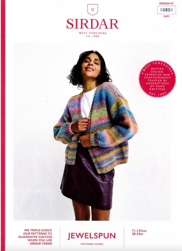 Image of Sirdar Cardigan Pattern 10801