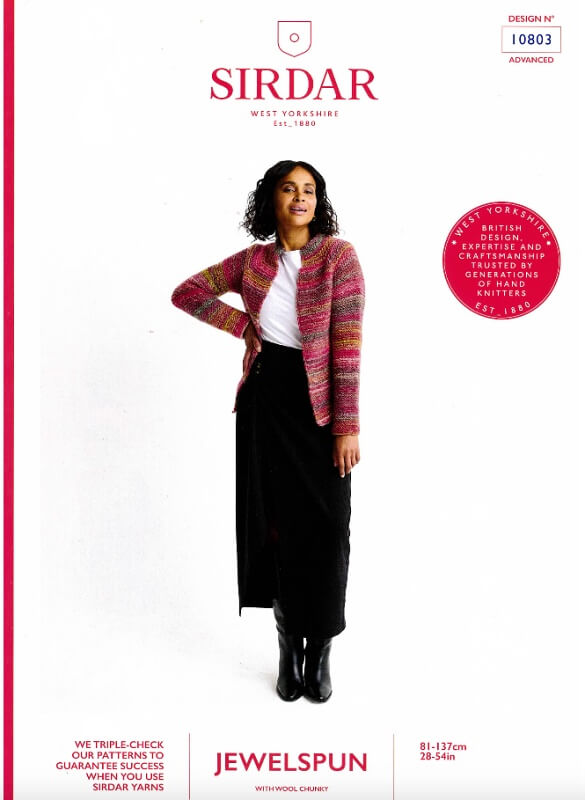 Image of Sirdar Cardigan Pattern 10803