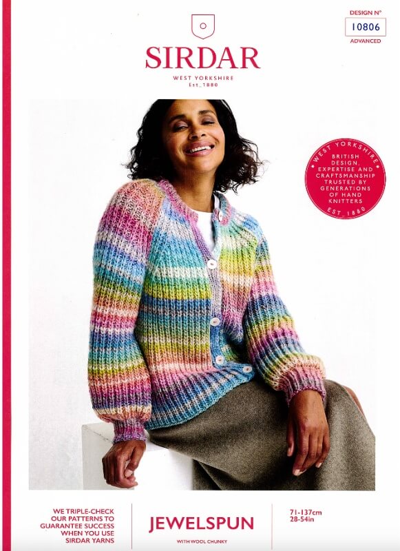 Image of Sirdar Cardigan Pattern 10806