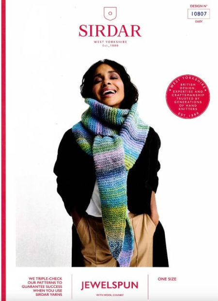 Sirdar Scarf Pattern 10807