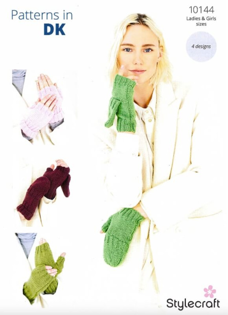 Stylecraft Gloves and Mitts Pattern 10144