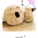 Stylecraft Crochet Capybara Plushie and Cushion Pattern 10242