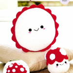 Stylecraft Crochet Toadstool Plushie and Cushion Pattern 10244