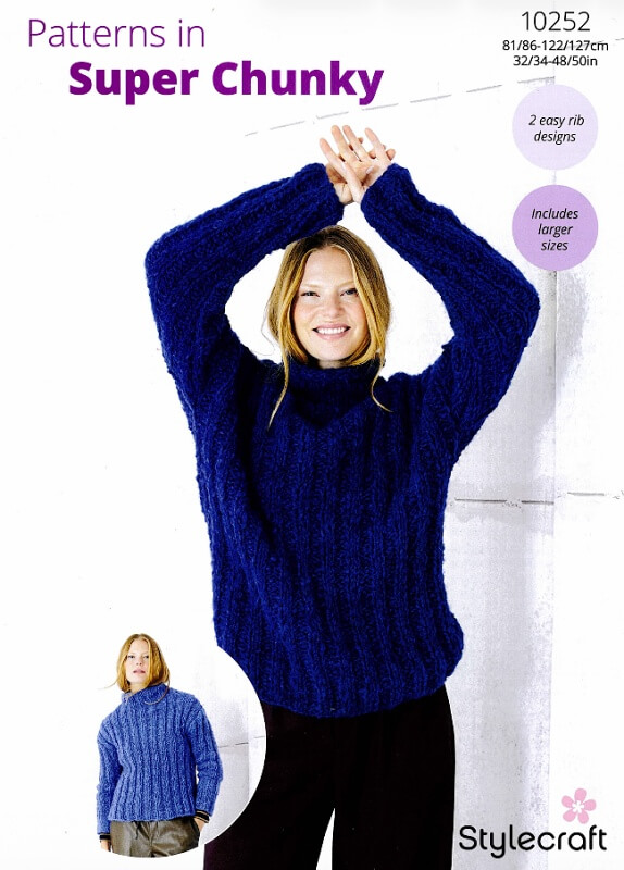 Image of Stylecraft Sweaters Pattern 10252