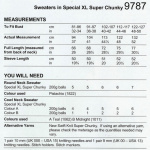 Stylecraft Sweaters Pattern 9787