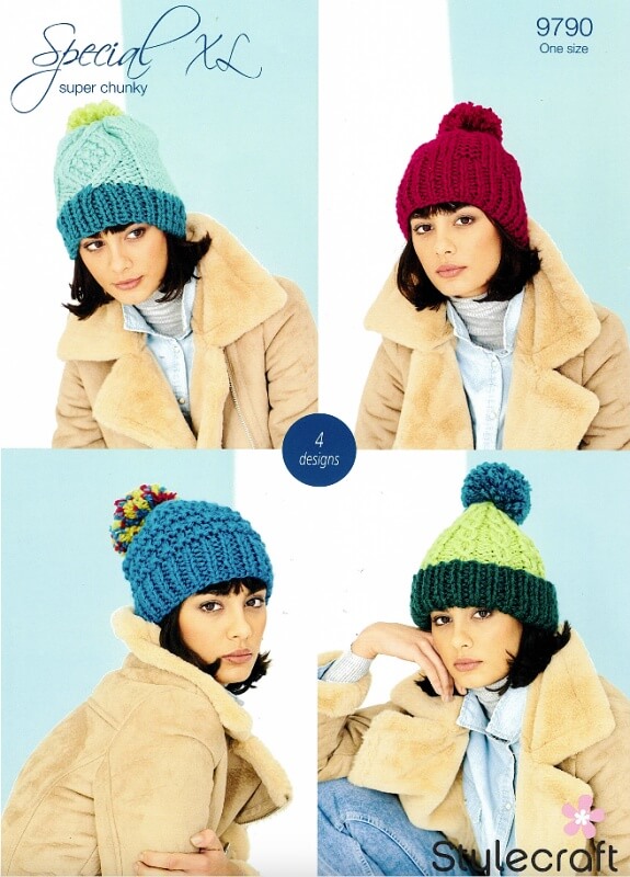 Image of Stylecraft Hats Pattern 9790