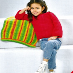 Wendy Sweater, Cardigan and Blanket Pattern 7029