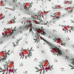 Merry Little Robin Christmas Cotton