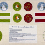 Yuletide Burrow Robin and Rabbit Stocking Panel