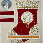 Yuletide Burrow Robin and Rabbit Stocking Panel