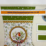Yuletide Burrow Robin and Rabbit Stocking Panel