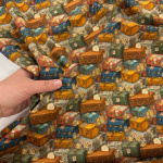 Vintage Suitcases Cotton