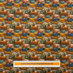 Vintage Suitcases Cotton