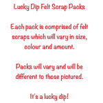 Felt Scrap Bags Lucky Dip