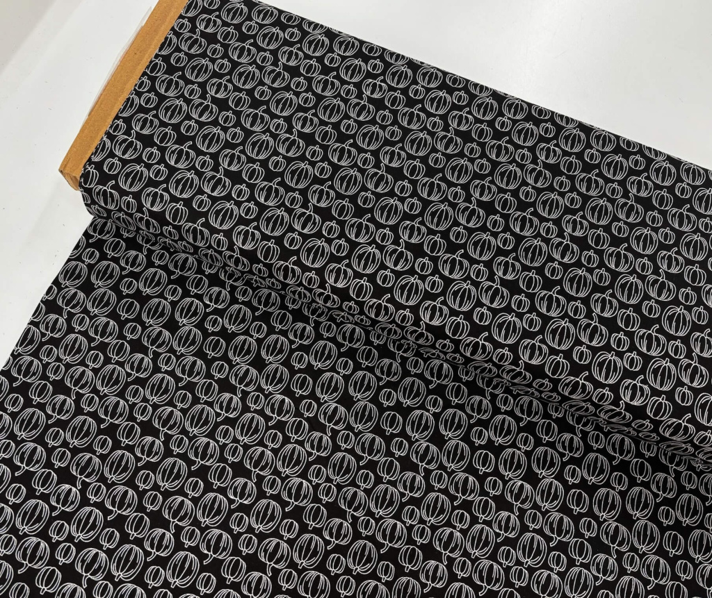 Image of Pumpkin Outlines Quilting Cotton