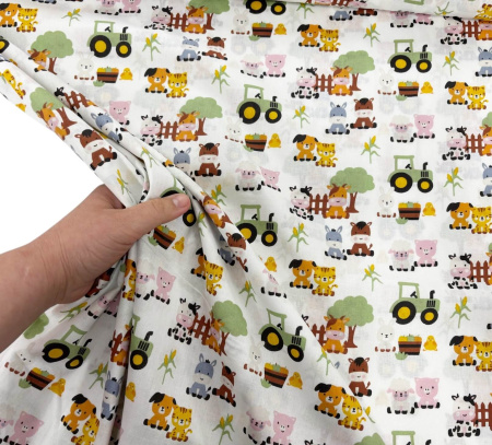Farmyard Buddies Cotton