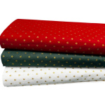 Traditional Metallic Christmas Quilting Cottons