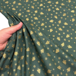 Traditional Metallic Christmas Quilting Cottons